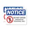 Signmission Do Not Enter Warehouse Personnel Only Sign, Vinyl Decal, 7in W x 5in L, 2PK OS-2PACK-NS-D-57-L-11240 - alternate 1